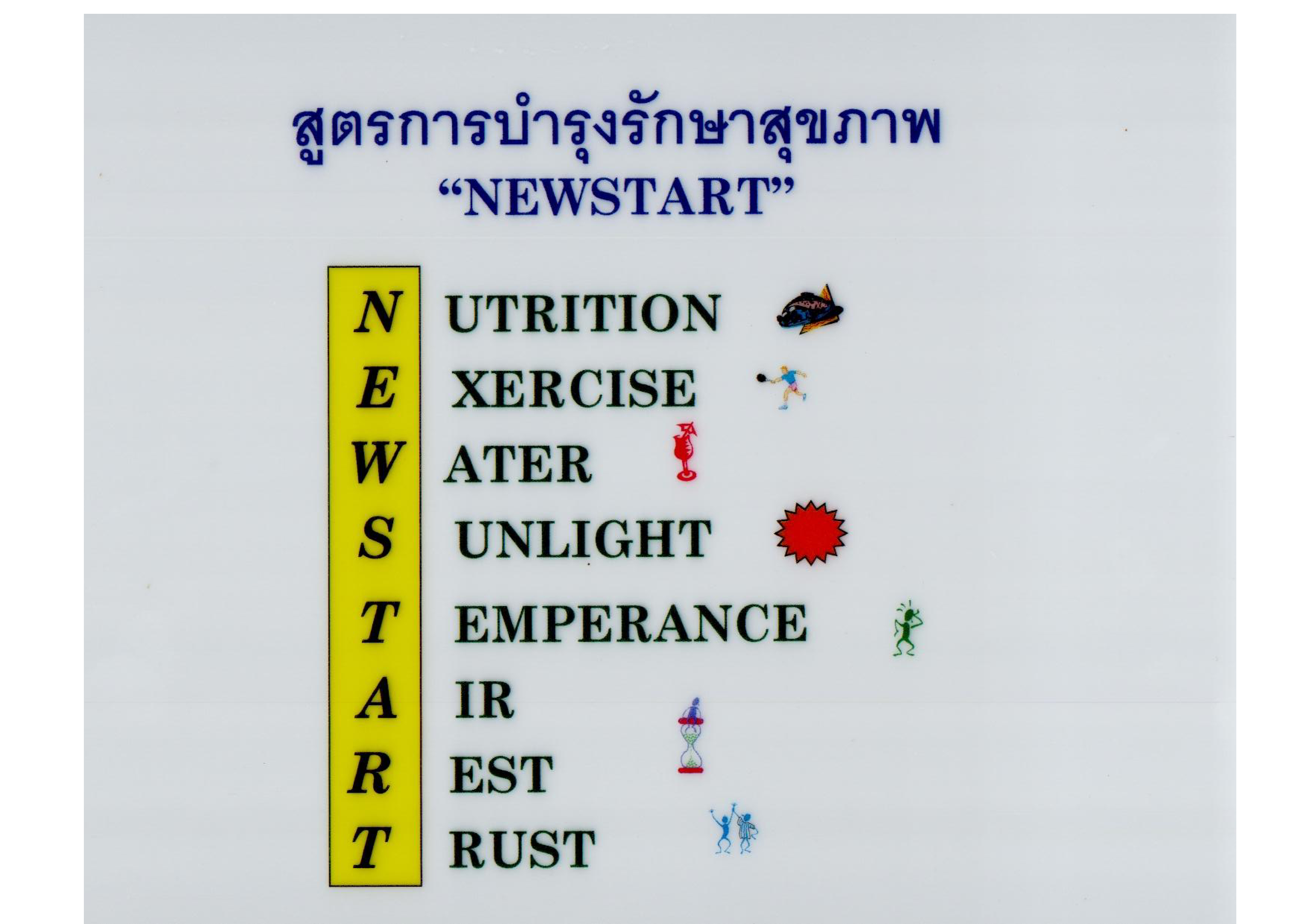 สูตรการบำรุงรักษาสุขภาพ "NEWSTART"