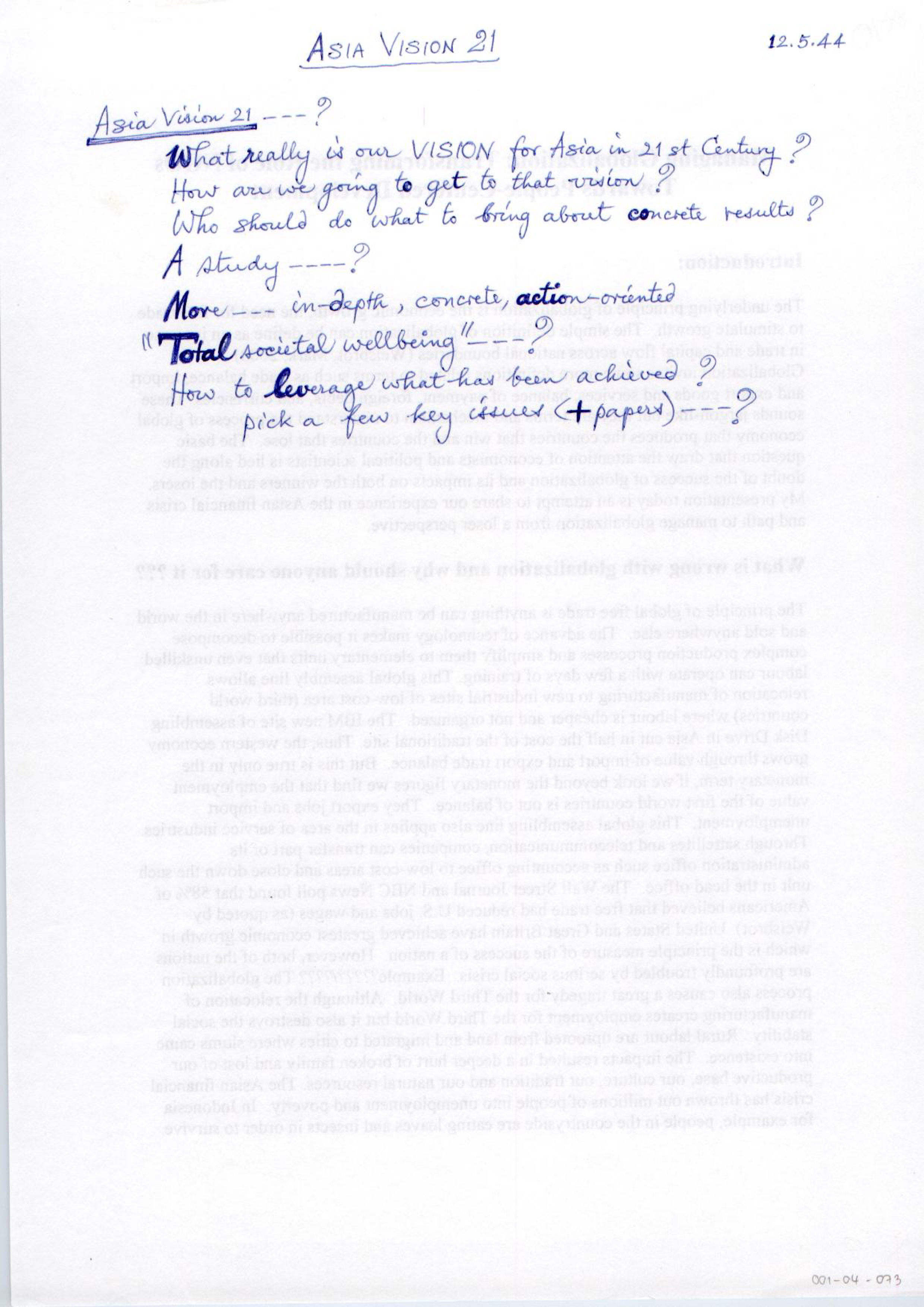 Asia Vision 21
