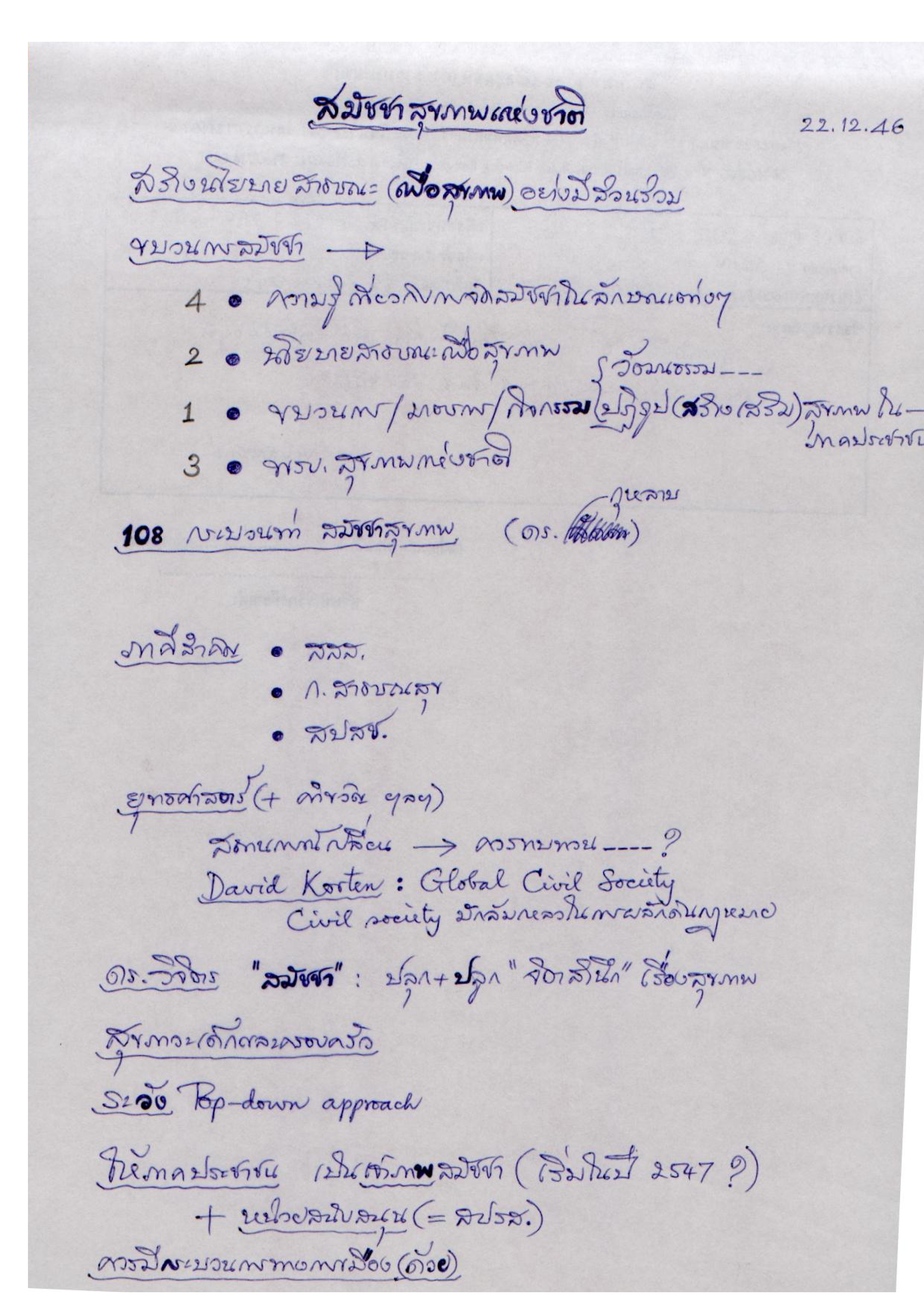 สมัชชาสุขภาพแห่งชาติ