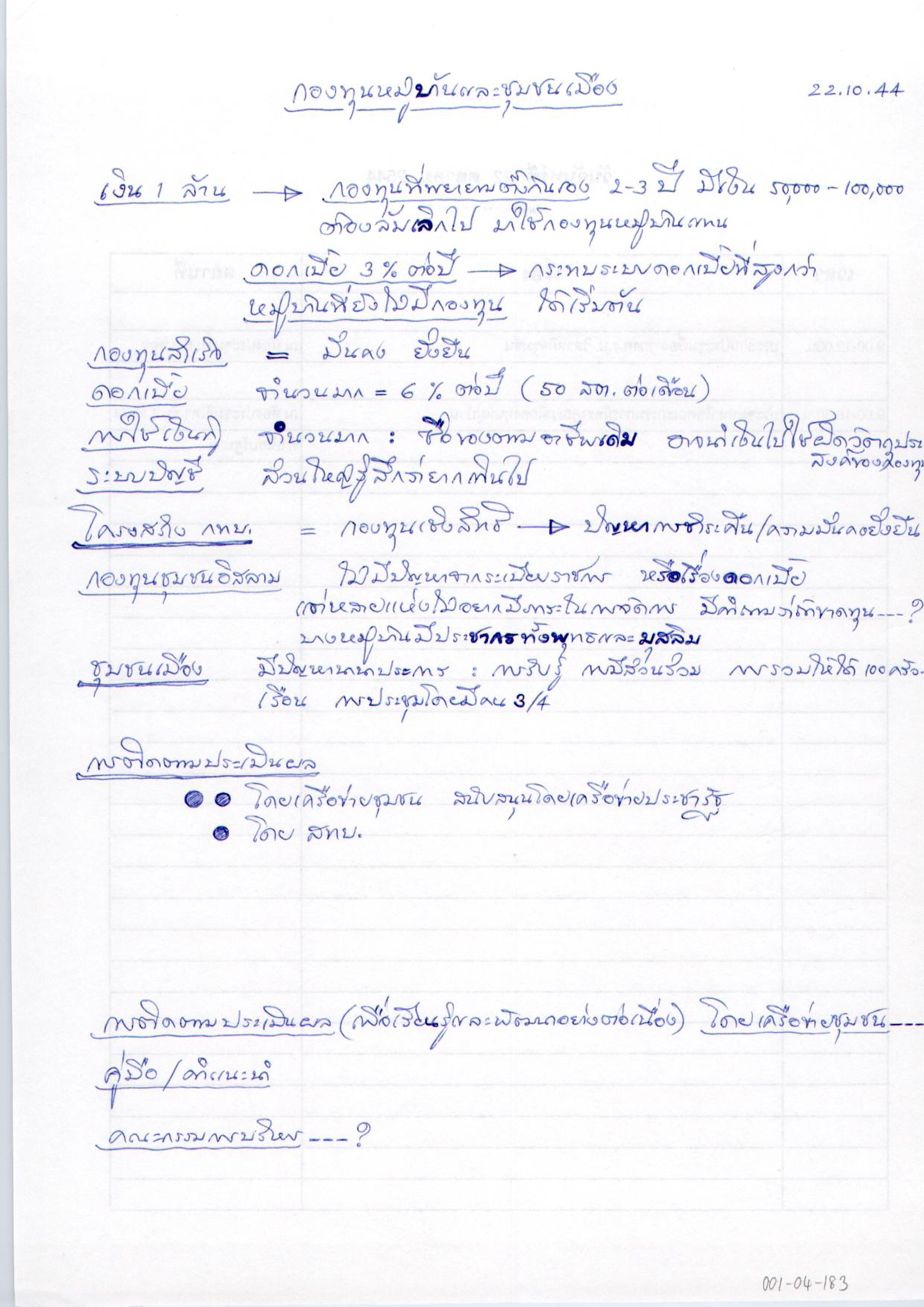 กองทุนหมู่บ้านและชุมชนเมือง