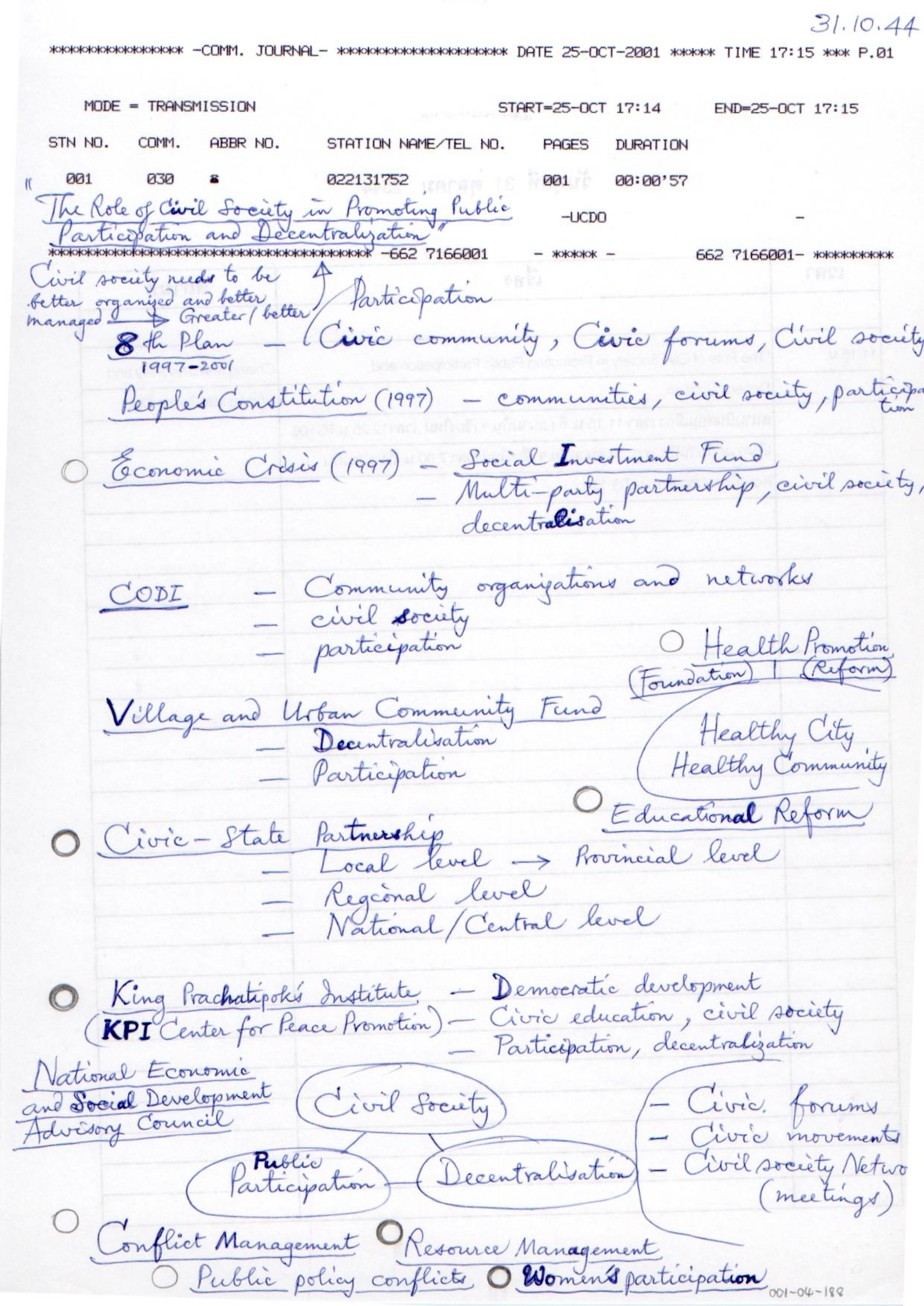 The Role of Civil Society in Promoting Public Participation and Decentralization