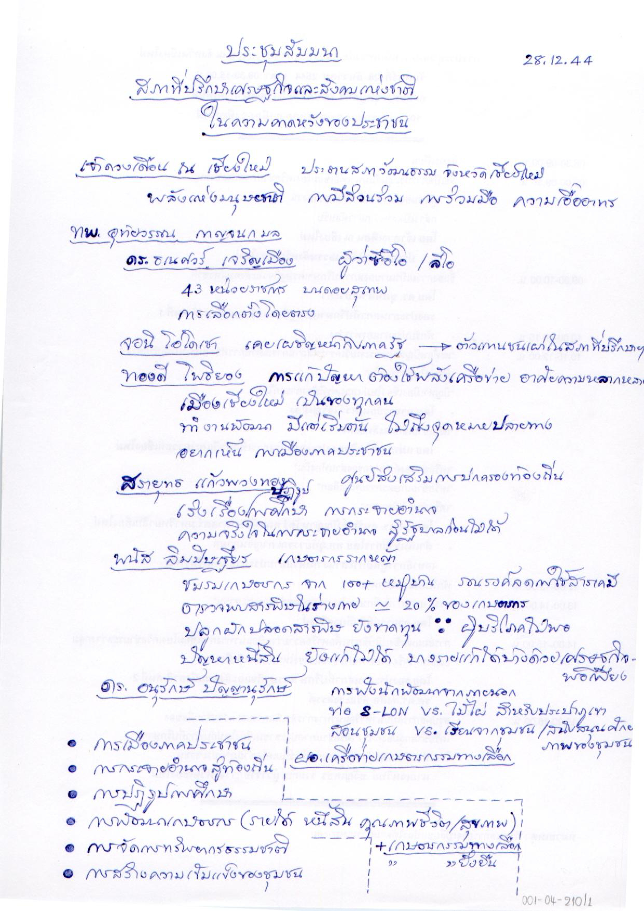 ประชุมสัมมนา สภาที่ปรึกษาเศรษฐกิจและสังคมแห่งชาติในความคาดหวังของประชาชน