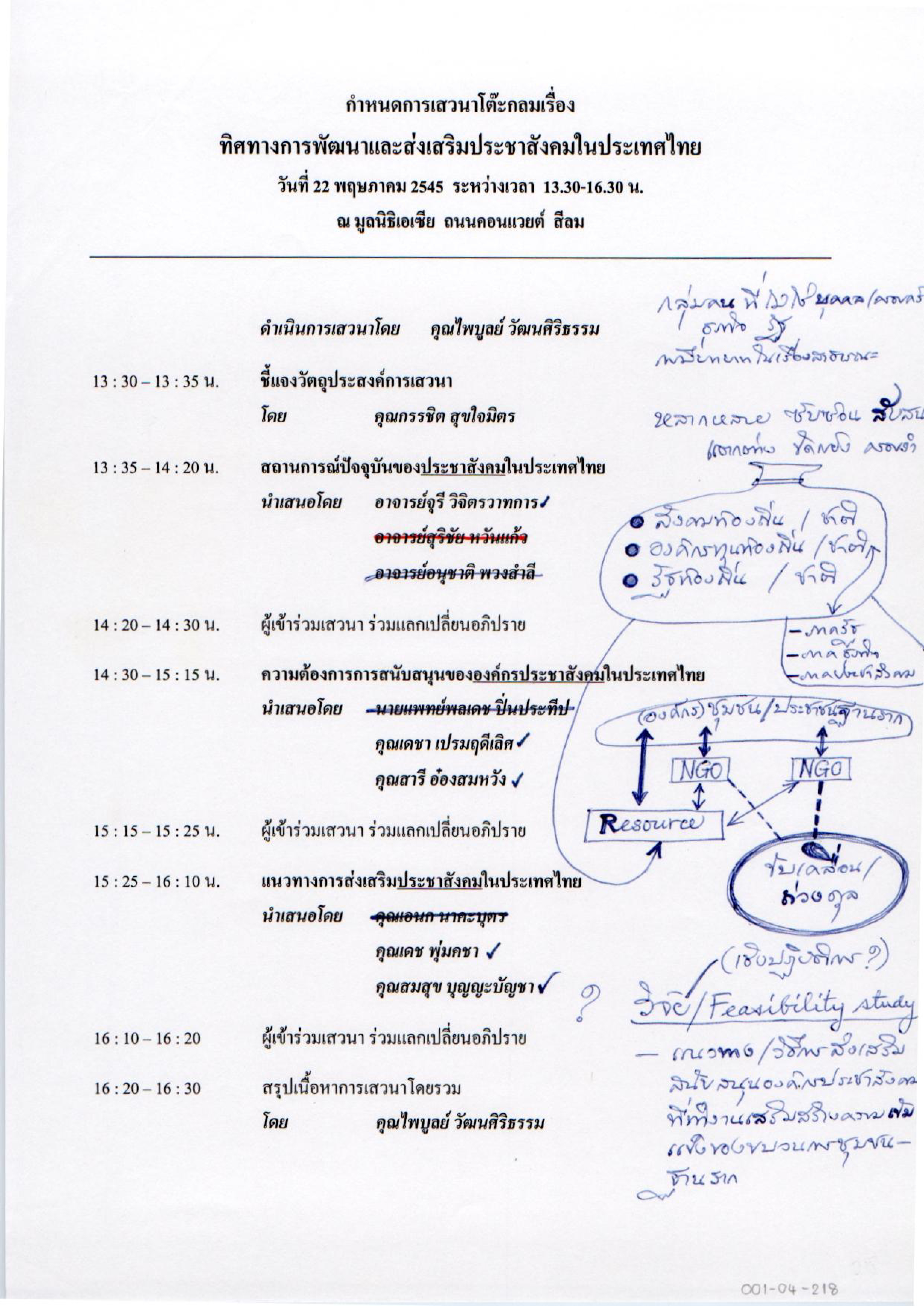 ทิศทางการพัฒนาและส่งเสริมประชาสังคมในประเทศไทย