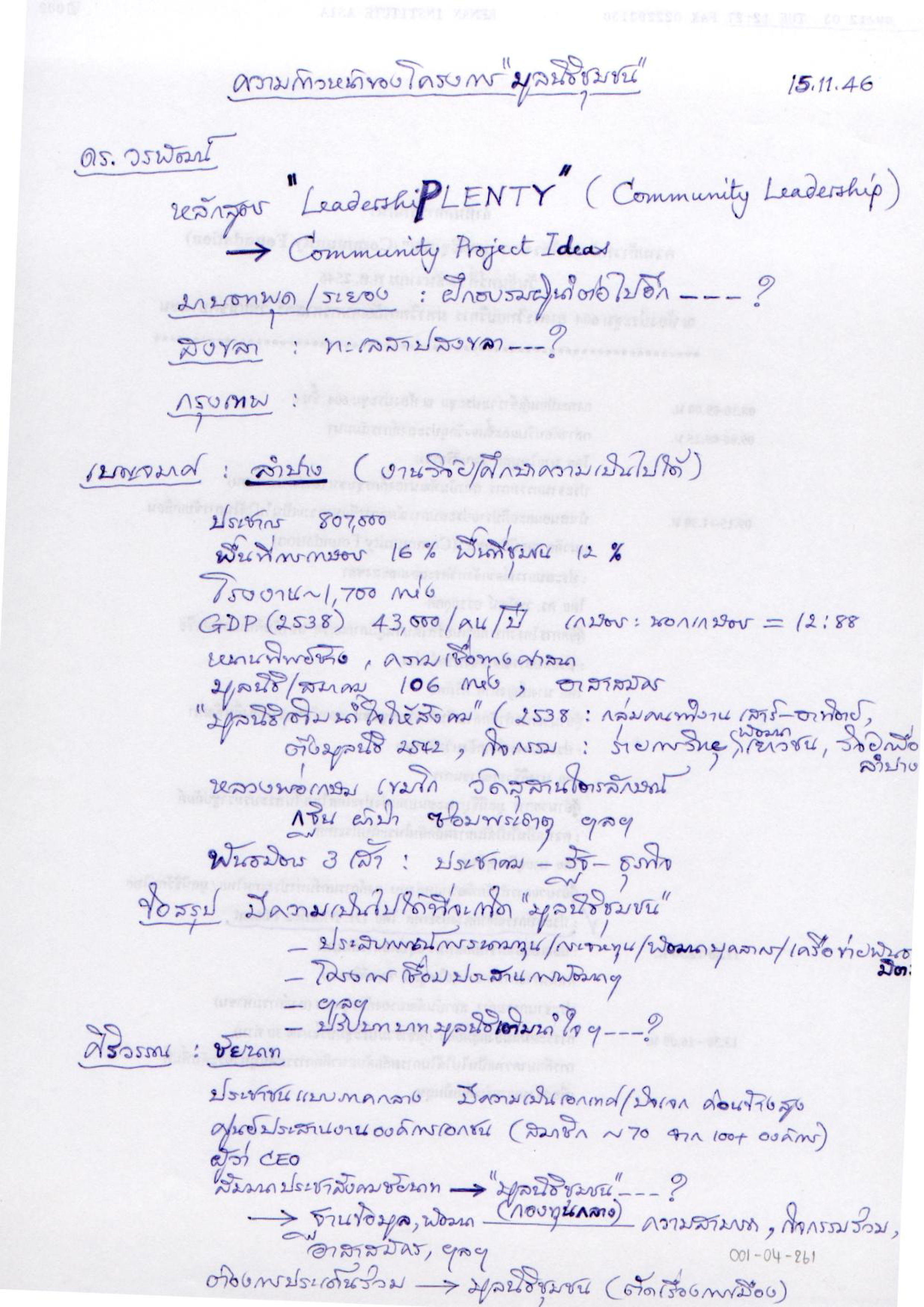 ความก้าวหน้าของโครงการ 