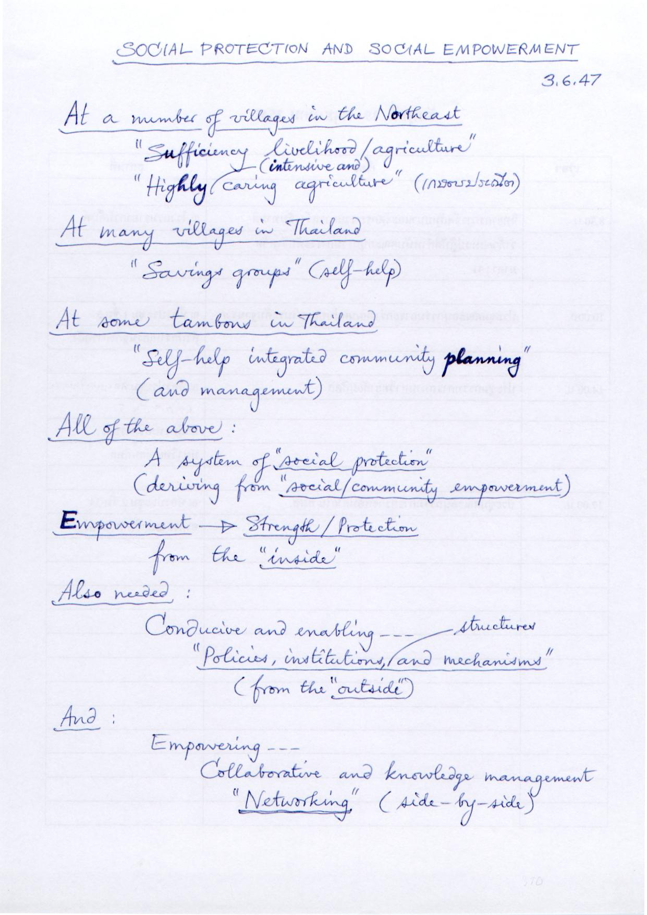 Social Protection and Social Empowerment