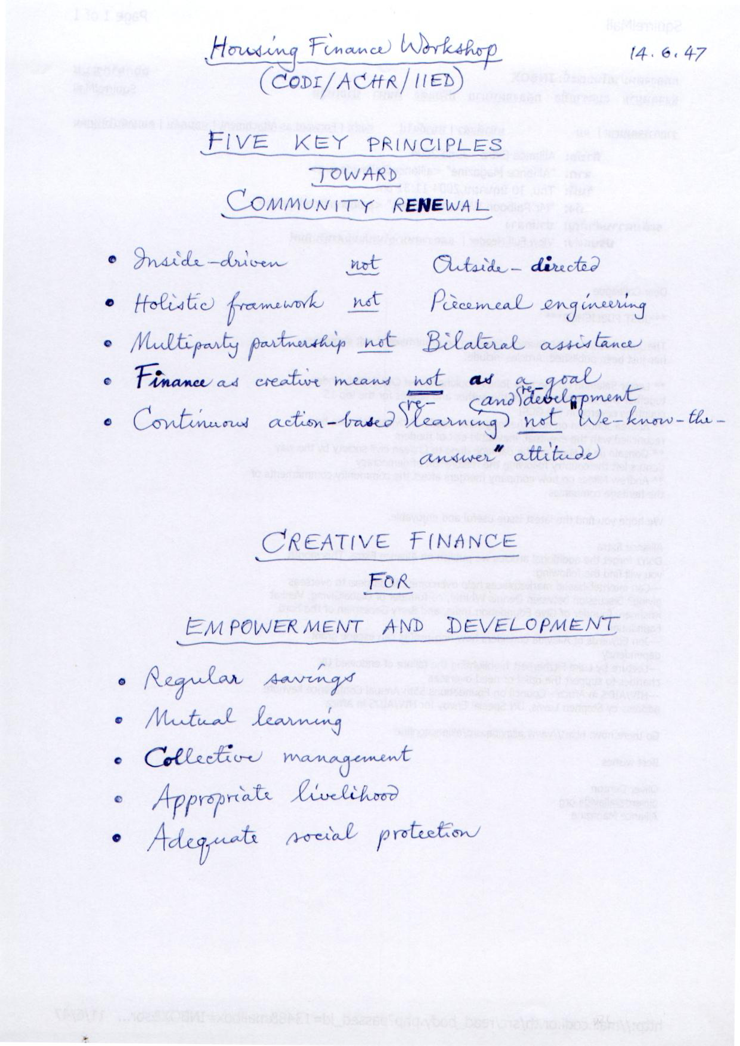 Housing Finance Workshop