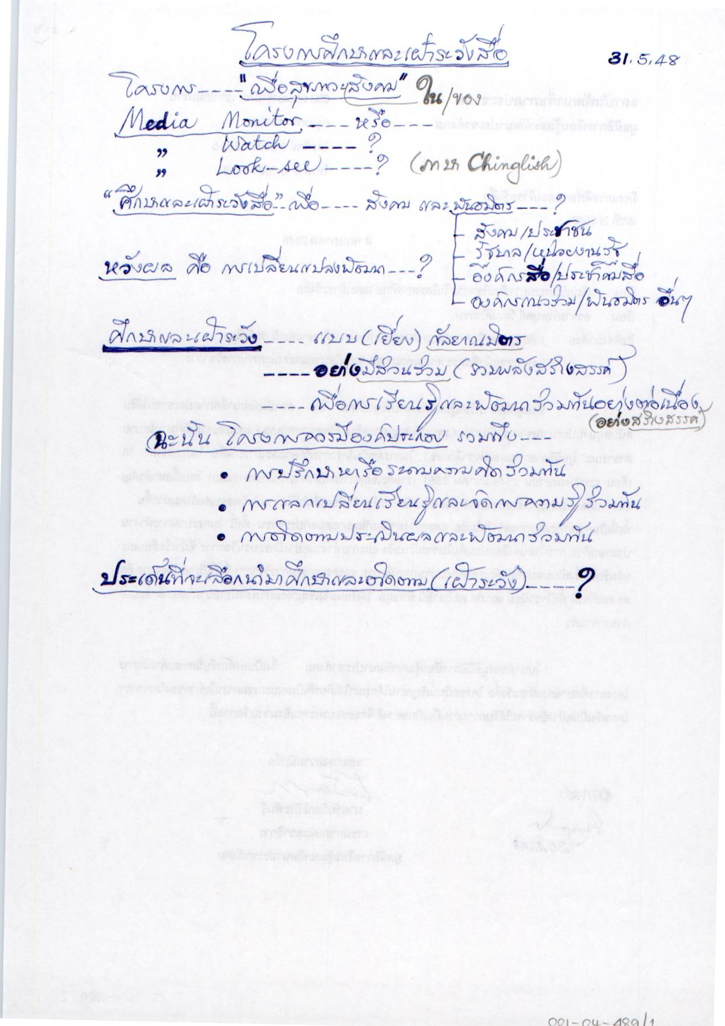 โครงการศึกษาและเฝ้าระวังสื่อ