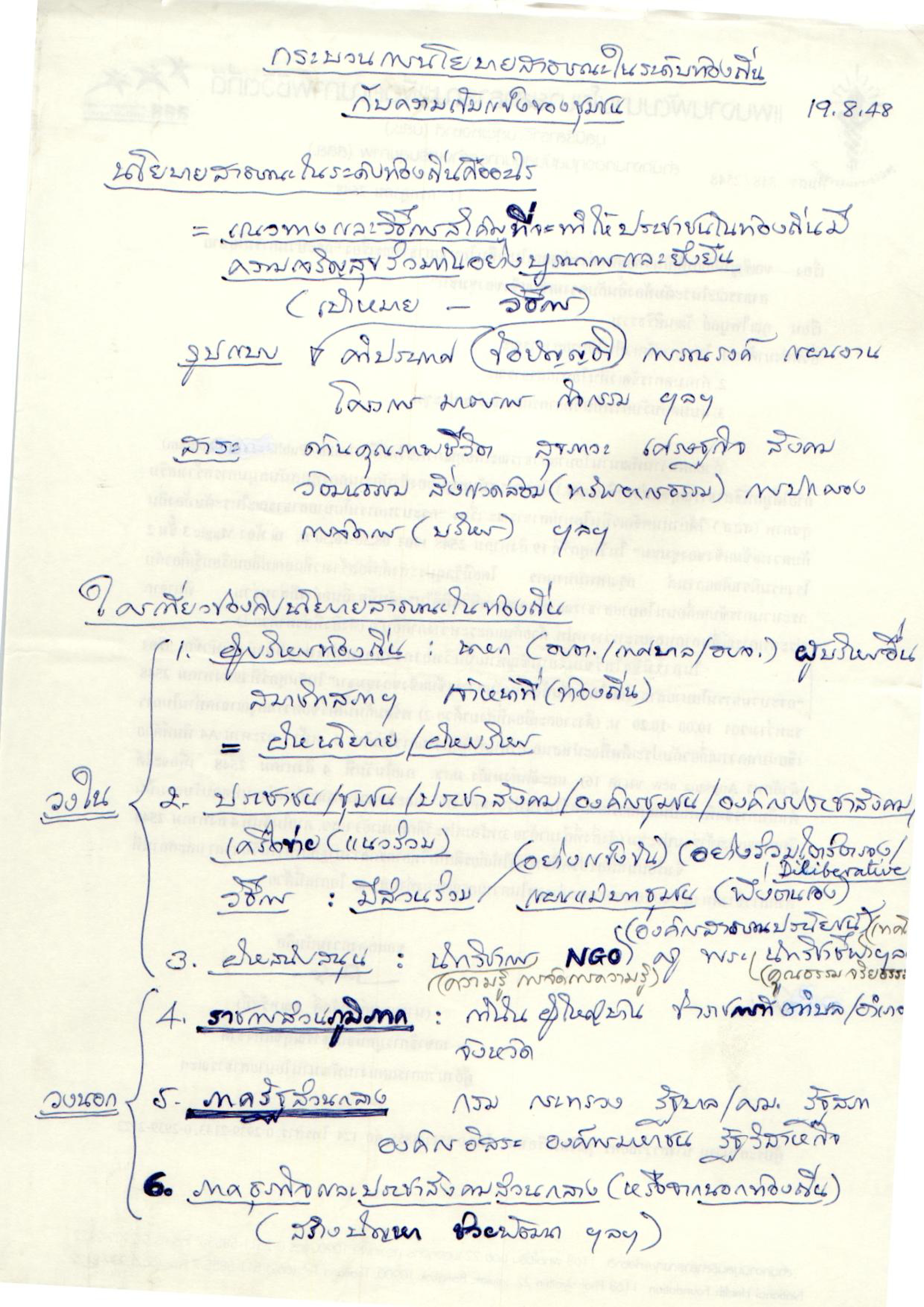กระบวนการนโยบายสาธารณะในระดับท้องถิ่นกับความเข้มแข็งของชุมชน