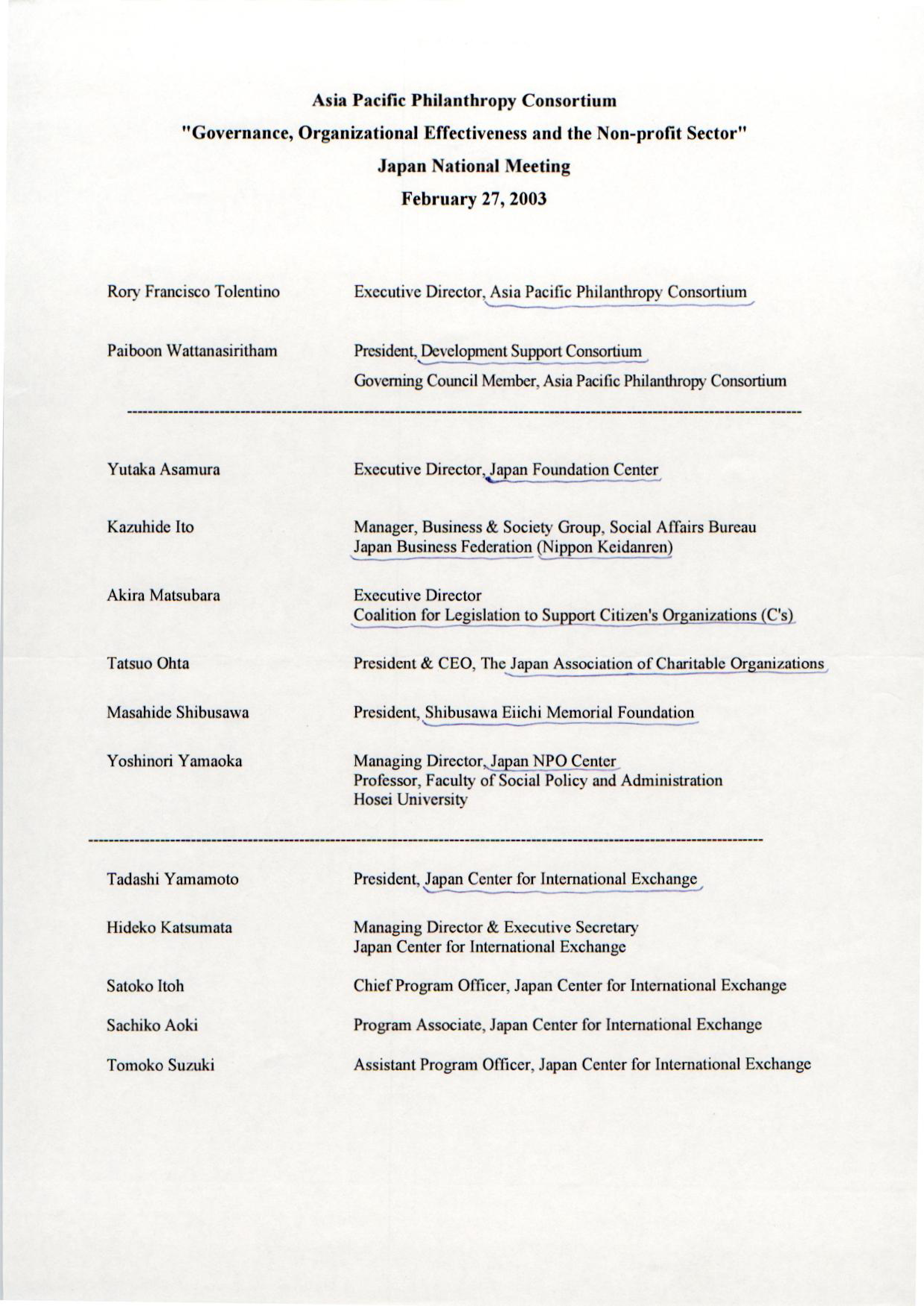 Asia Pacific Philanthropy Consortium