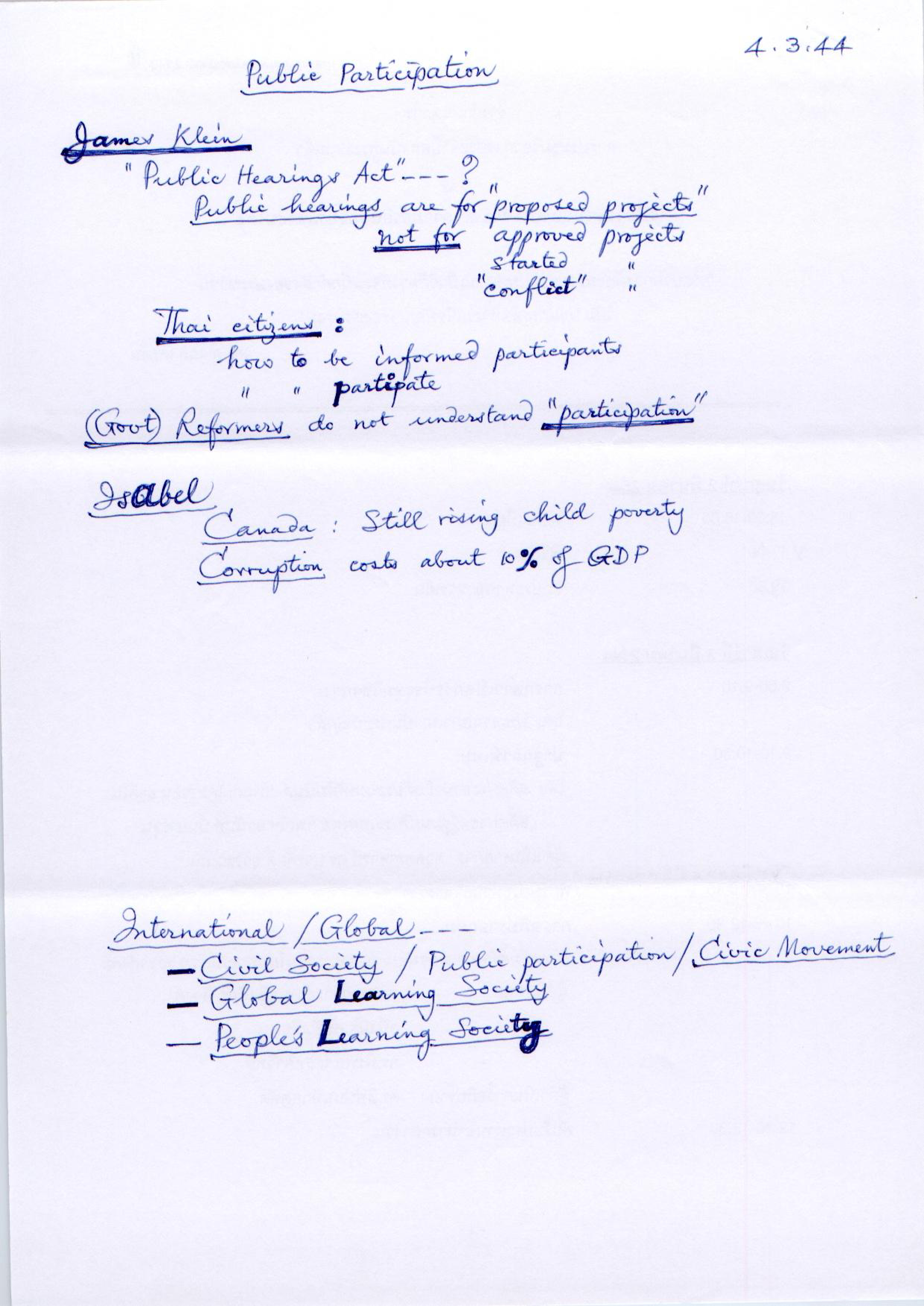 Public Participation