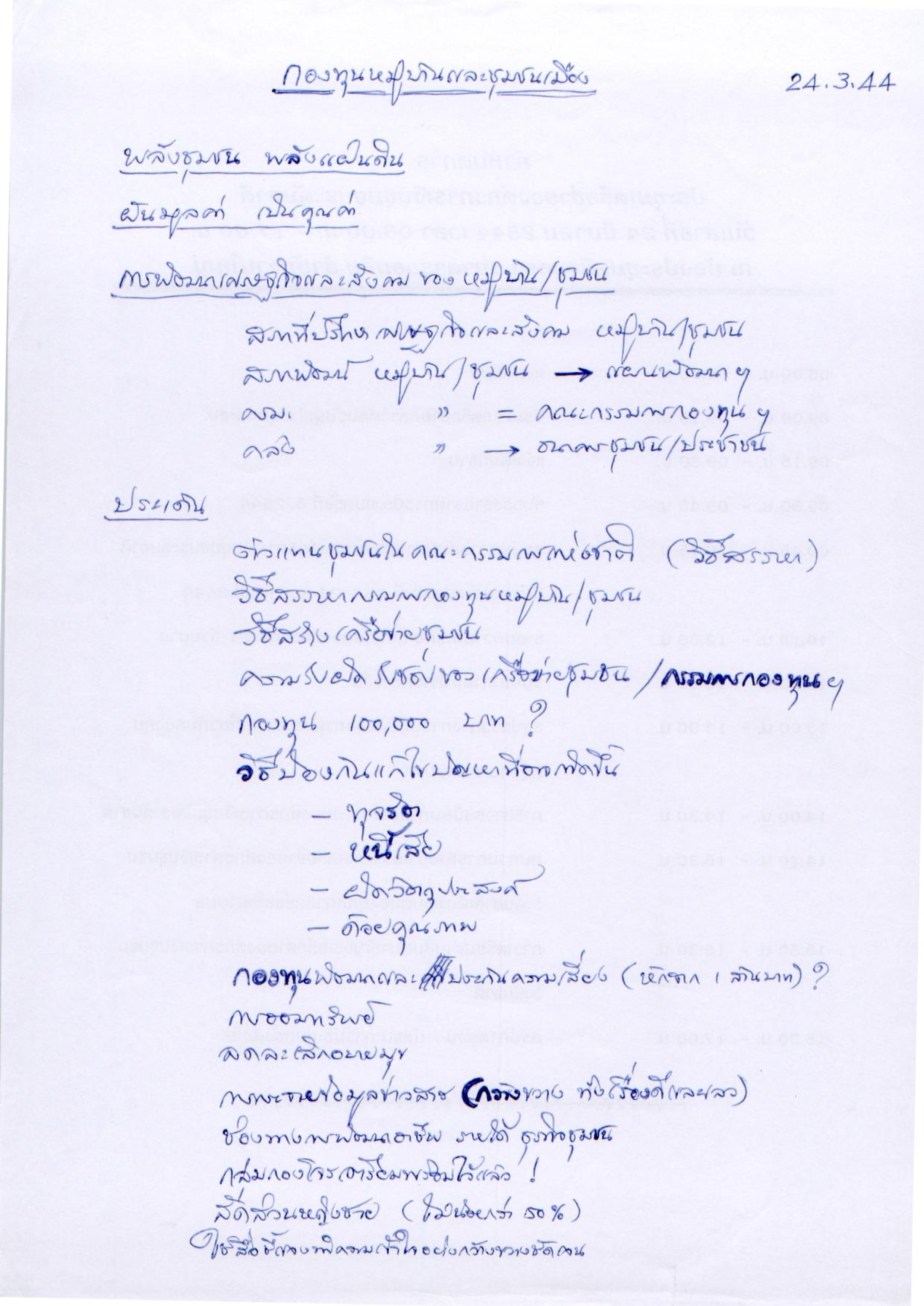 กองทุนหมู่บ้านและชุมชนเมือง